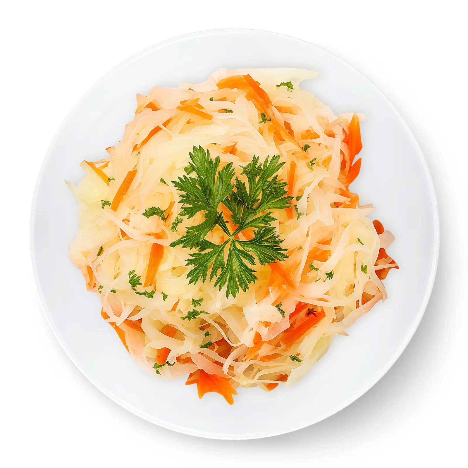 Изображение товара Квашеная капуста 500 г с пряным ароматом и морковью