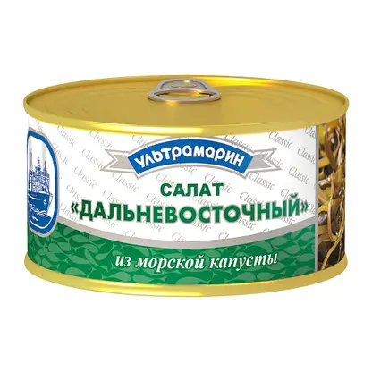 Изображение товара Салат Ультрамарин Дальневосточный из морской капусты 220г натуральный