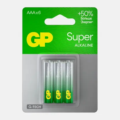 Батарейки GP Super AAA 6шт
