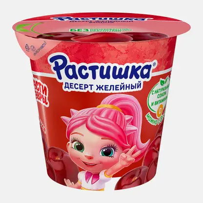 Желе Растишка Вишня с натуральным соком 100г