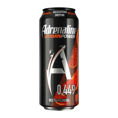 Изображение товара Энергетический напиток со вкусом апельсина Adrenaline Rush Vitamin Power 449мл