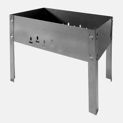 Мангал без шампуров Тайга Grillkoff 40*26см