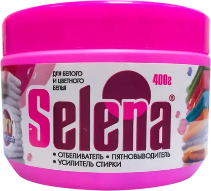 Изображение товара Пятновыводитель-отбеливатель Selena универсальный 400г для ручной и машинной стирки