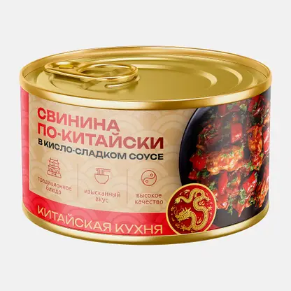 Свинина по-китайски в кисло-сладком соусе 325г