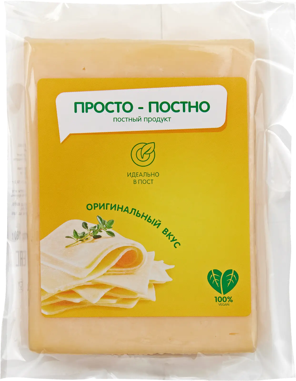 Продукт растительный Просто постно со вкусом сыра 180г - Магнит-Продукты