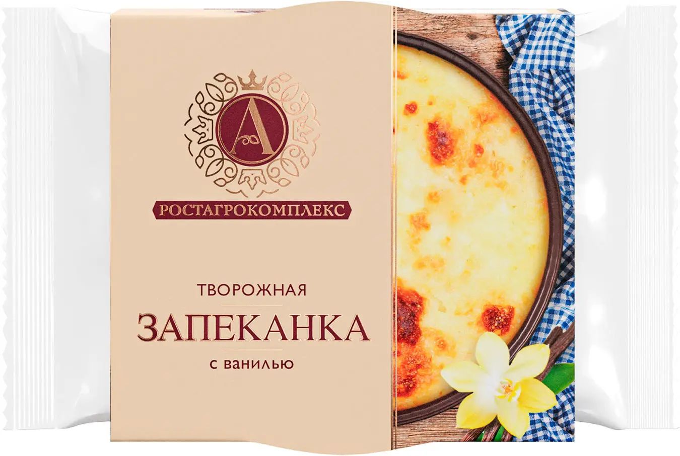 Изображение товара Запеканка А.Ростагрокомплекс творожная с ванилью 16% 100г