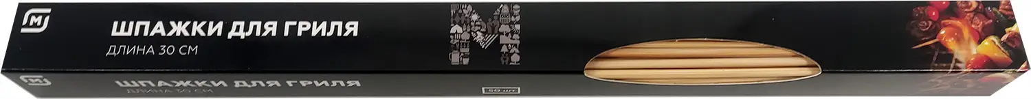 Изображение товара Шпажки для гриля бамбук 30см 50шт