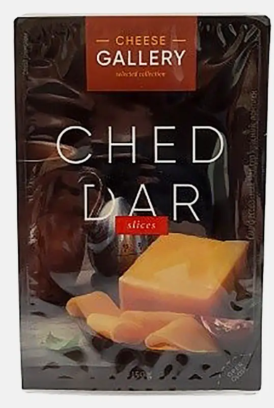 Изображение товара Сыр Cheddar красный нарезка Cheese Gallery 150г с насыщенным вкусом