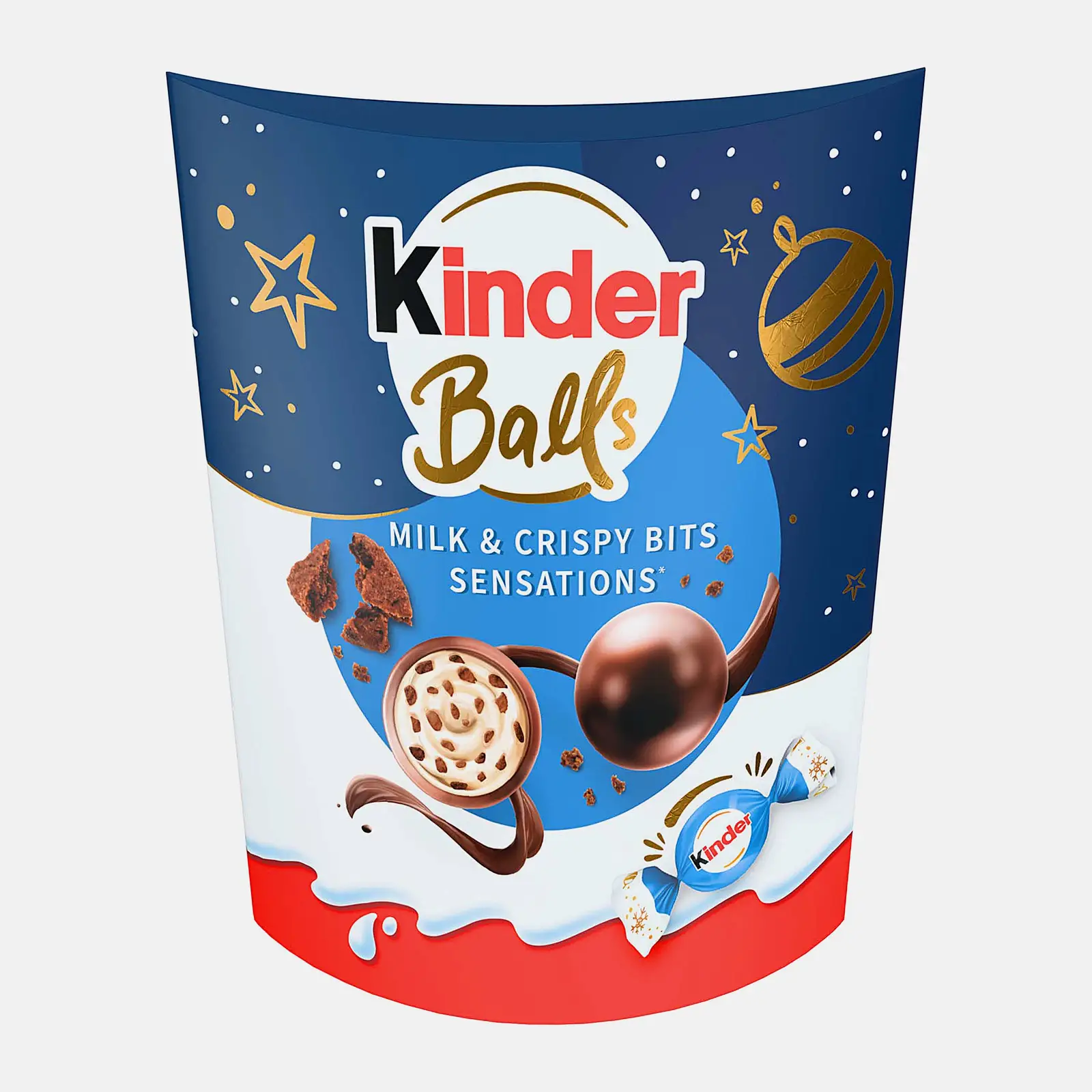 Конфеты с молочной начинкой и печеньем Kinder Balls 90г