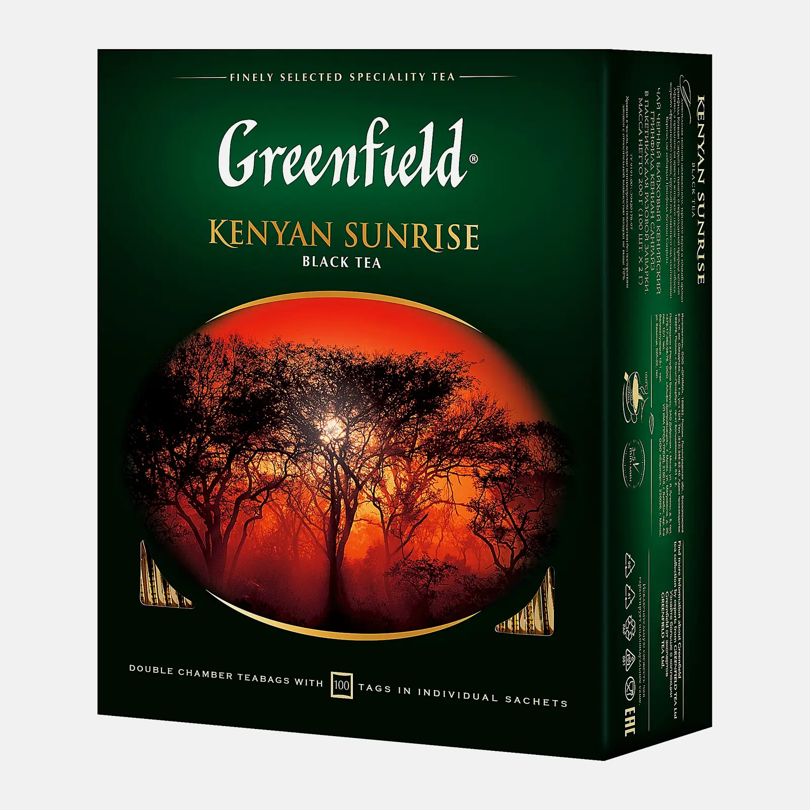 Чай черный Greenfield Kenyan Sunrise 100пак