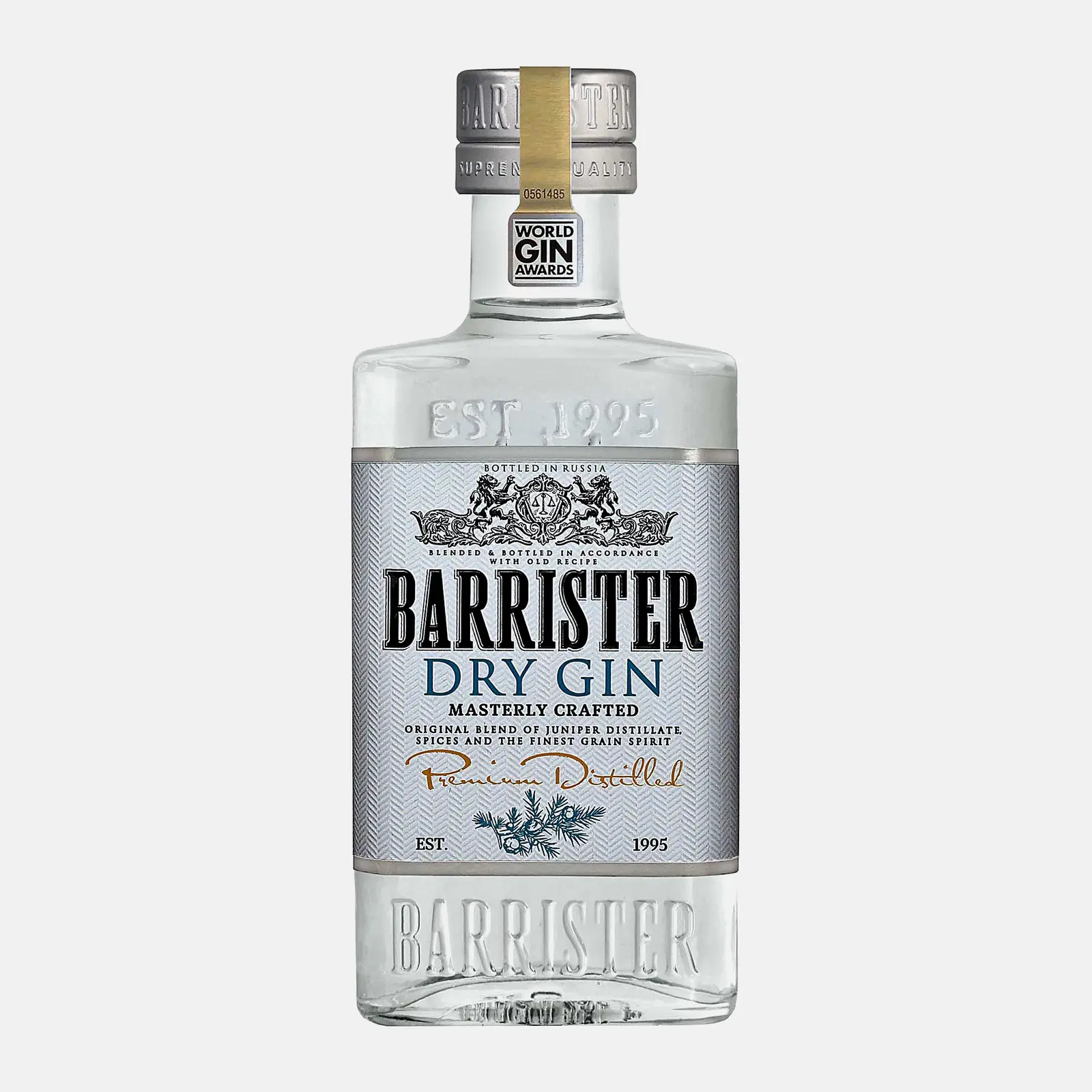 Изображение товара Джин Barrister Dry 40% 250мл - насыщенный ароматный напиток Изображение товара Джин Barrister Dry 40% 250мл - насыщенный ароматный напиток