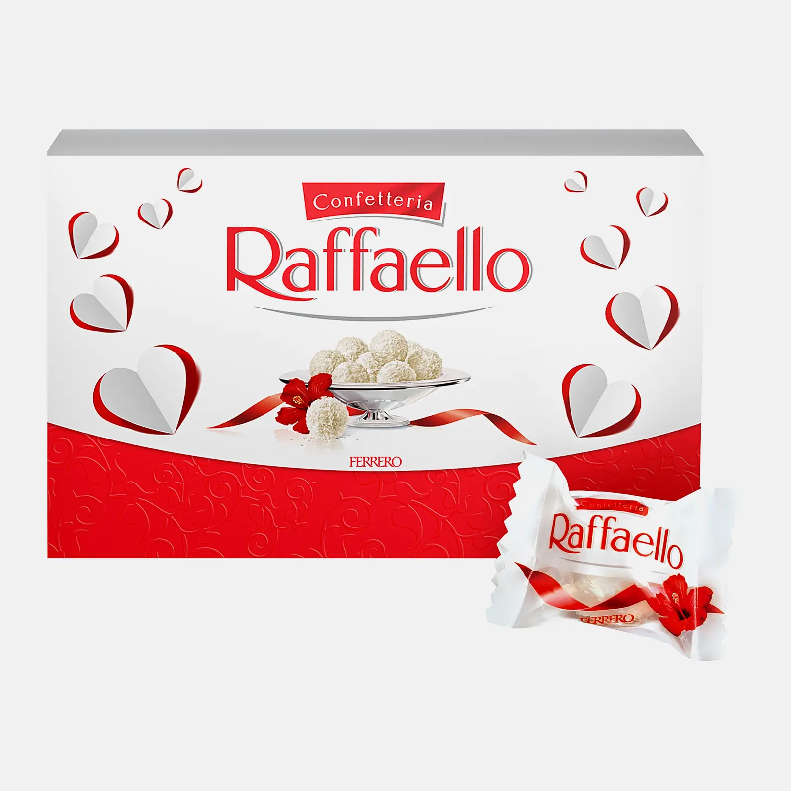 Конфеты с цельным миндальным орехом в кокосовой обсыпке Raffaello 90г