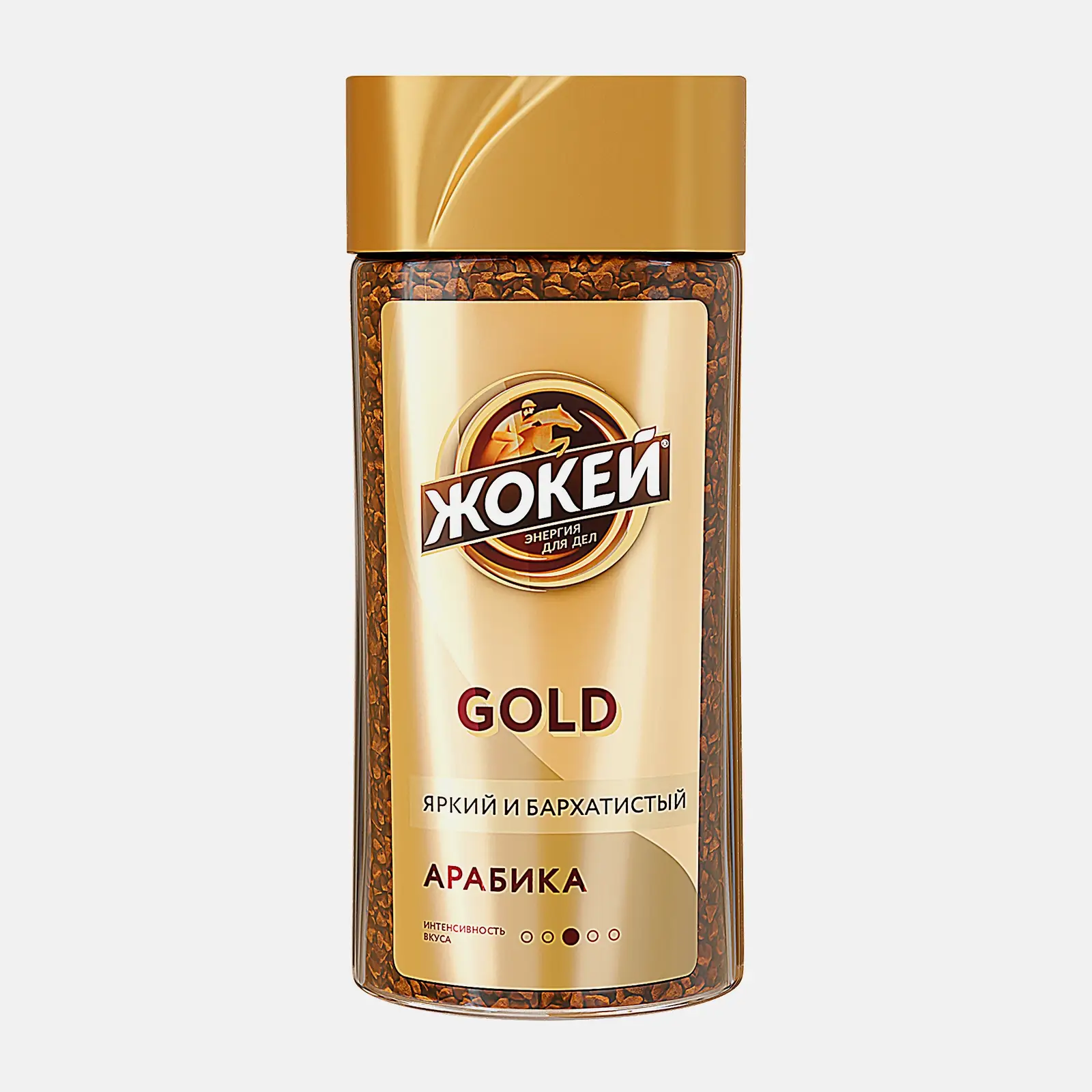 Кофе растворимый Жокей Gold сублимированный 95г