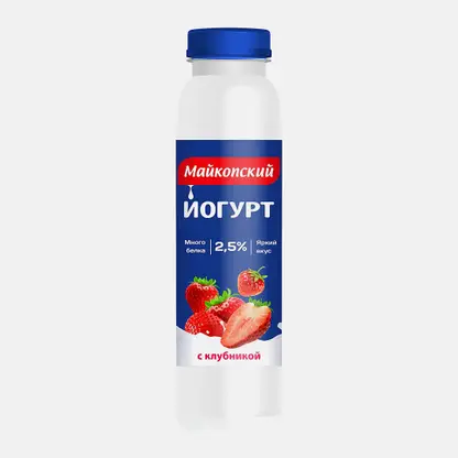 Йогурт Майкопский с клубникой 2.5% 270г