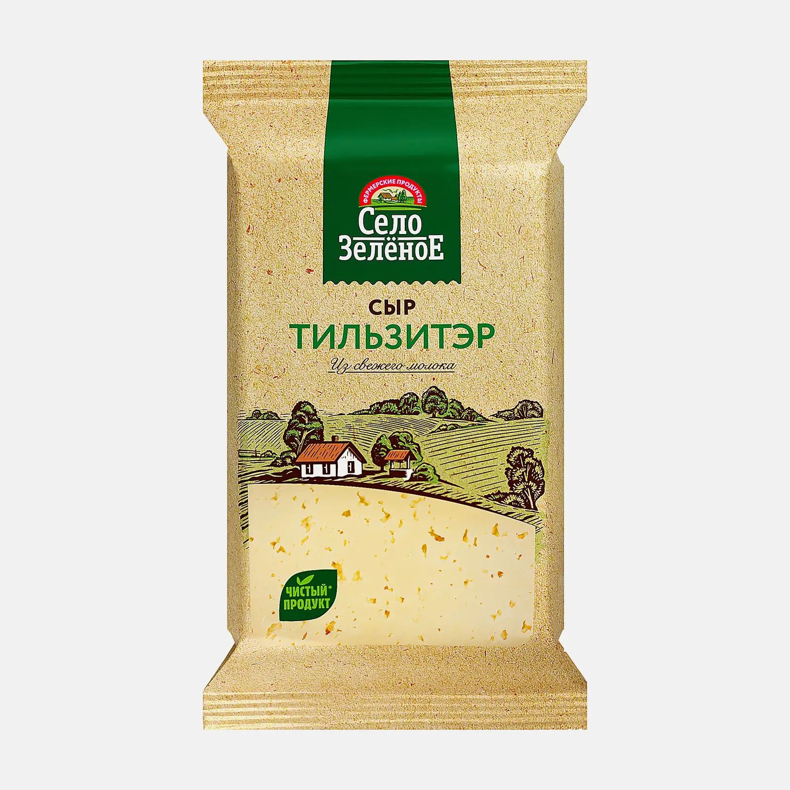 Изображение товара Сыр Село Зеленое Тильзитэр 50% 200г
