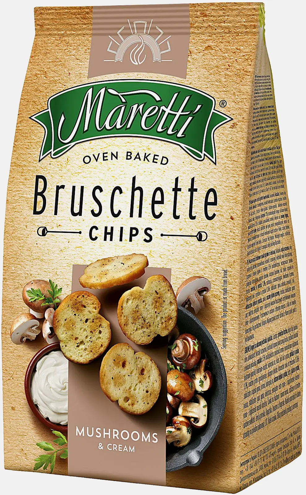 Ломтики хлебные Maretti со вкусом Грибы со сметаной 70г