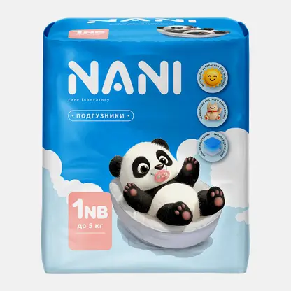 Подгузники 1NB до 5кг Nani 20шт