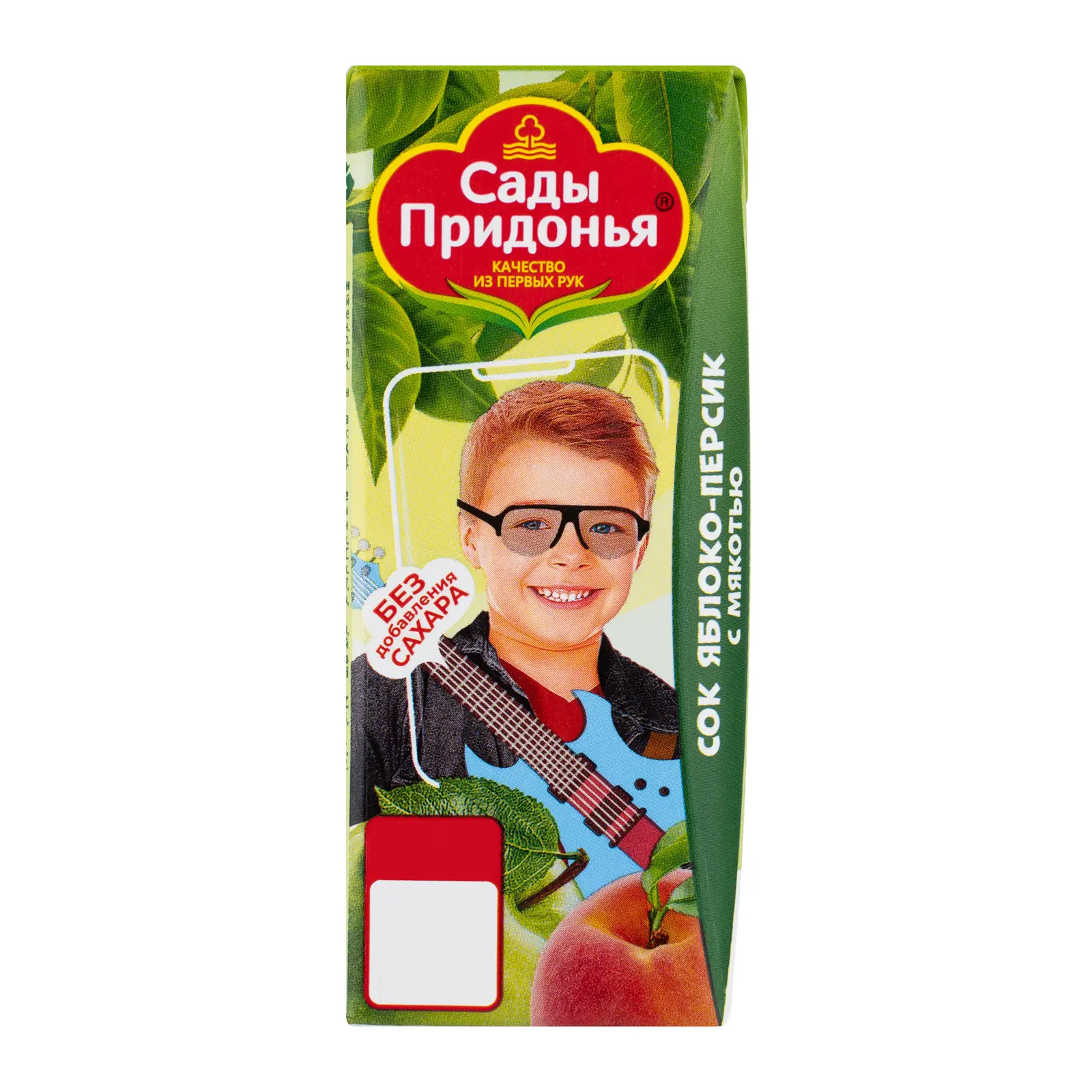 Изображение товара Сок Сады Придонья Яблоко-персик 200мл