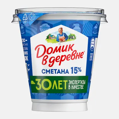 Сметана Домик в Деревне 15% 300г