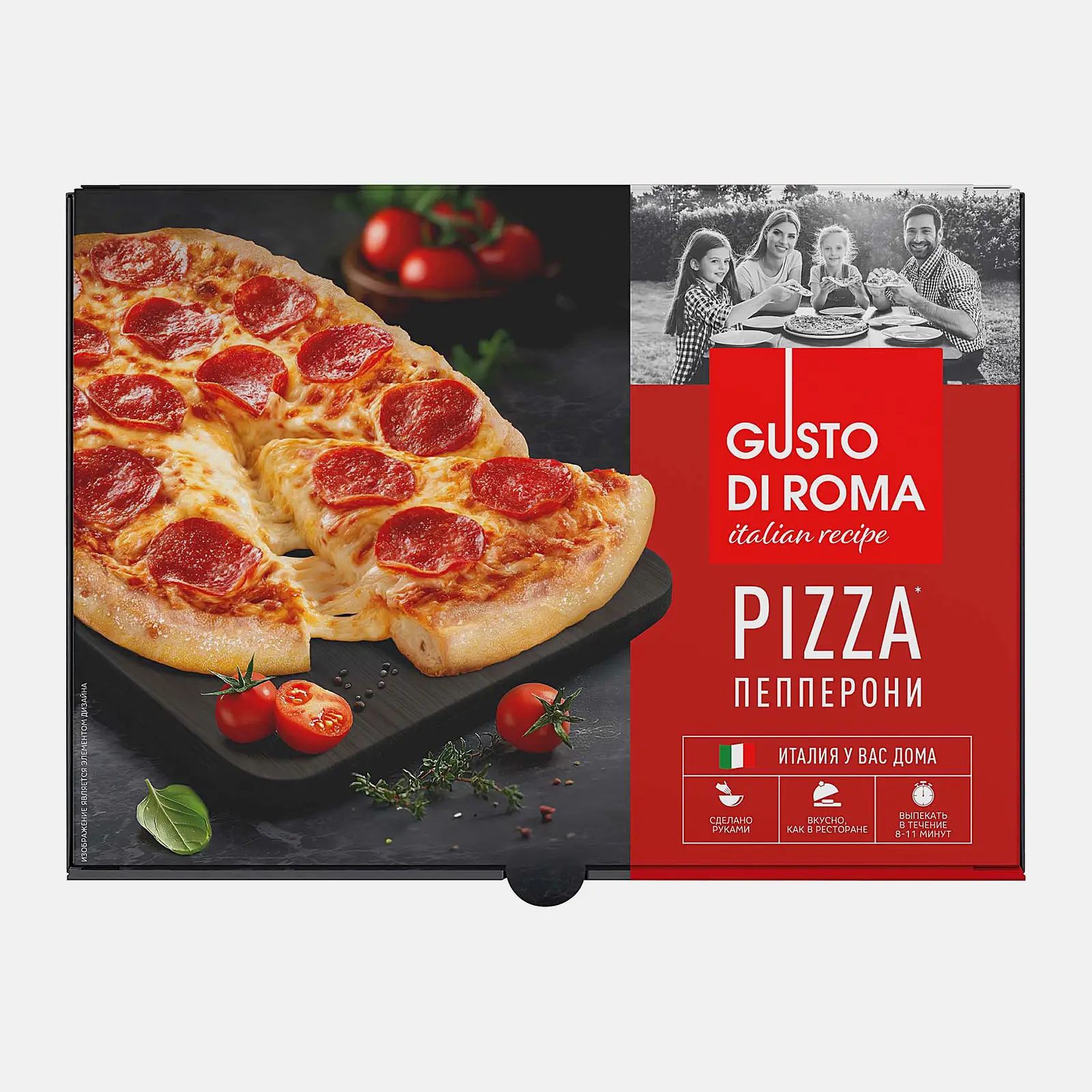 Пицца Gusto Di Roma Римская Пепперони 400г