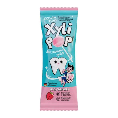 Изображение товара Леденец Xylipop клубника 6 г - ароматный и удобный перекус Изображение товара Леденец Xylipop клубника 6 г - ароматный и удобный перекус