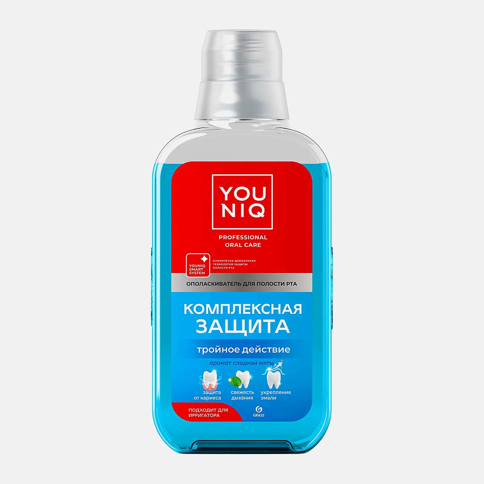 Ополаскиватель для полости рта Комплексная защита Youniq 400мл Ополаскиватель для полости рта Комплексная защита Youniq 400мл