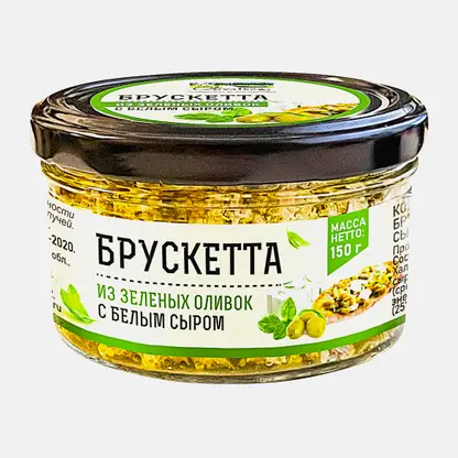 Брускетта из оливок Olivateca Халкидики с белым сыром 150г