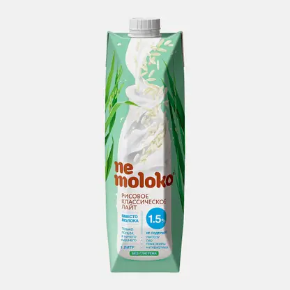 Напиток рисовый Nemoloko Классический лайт 1.5% 1л