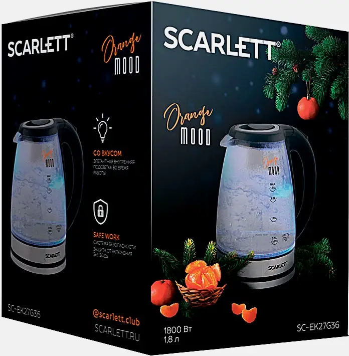 Чайник электрический Scarlett SC-EK27G36/102/85 - фото 5