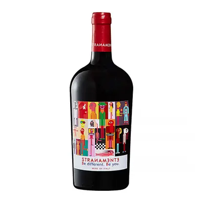 Вино Stranamente красное полусухое 13% 750мл
