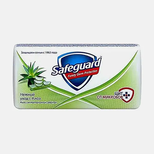 Твёрдое мыло Классическое белое/Алоэ Safeguard 100г в ассортименте - фото 2 Твёрдое мыло Классическое белое/Алоэ Safeguard 100г в ассортименте - фото 2
