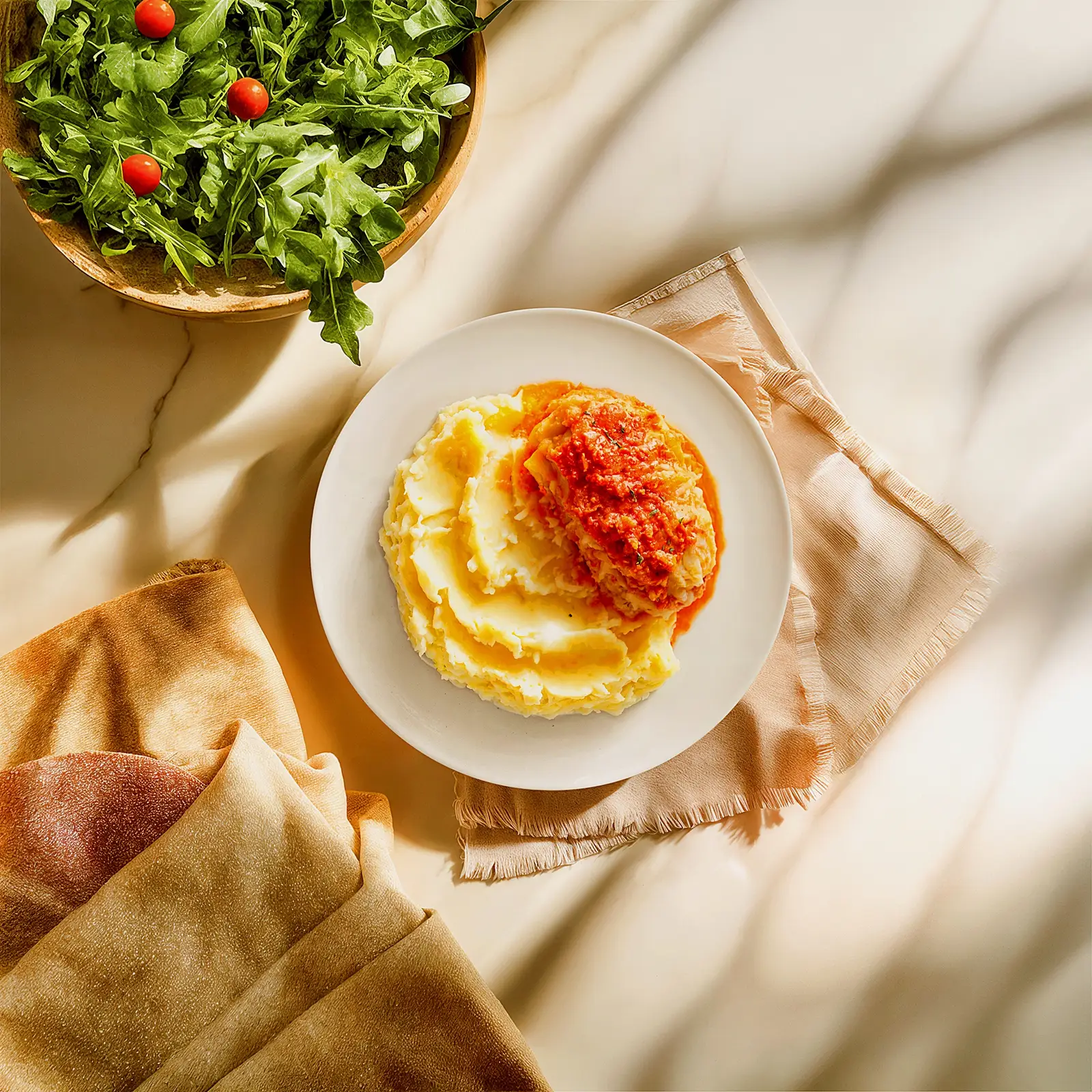 Голубцы ленивые с картофельным пюре 250г