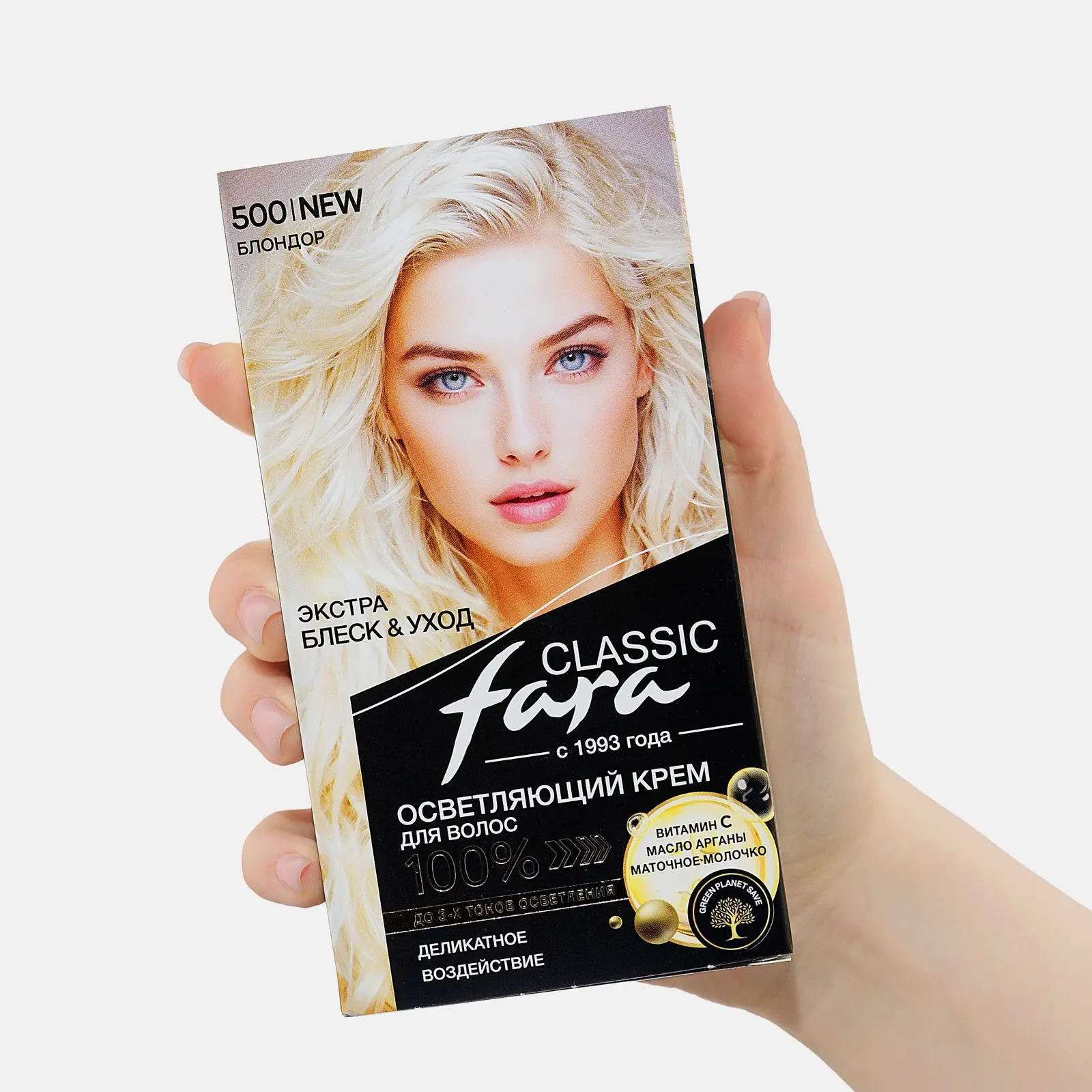 Крем-краска для волос Fara Classic Осветляющая 500 блондор