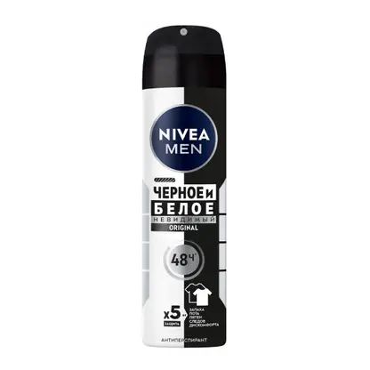 Изображение товара Антиперспирант NIVEA Men Невидимый 150 мл - защита до 48 часов Изображение товара Антиперспирант NIVEA Men Невидимый 150 мл - защита до 48 часов
