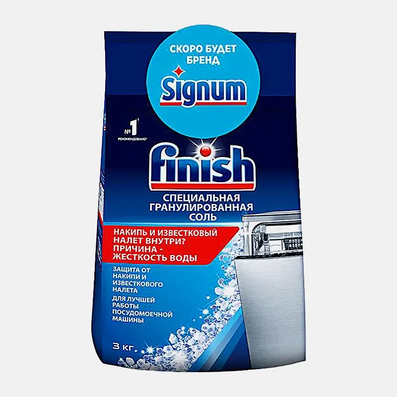 Соль для посудомоечных машин Finish 3кг Соль для посудомоечных машин Finish 3кг