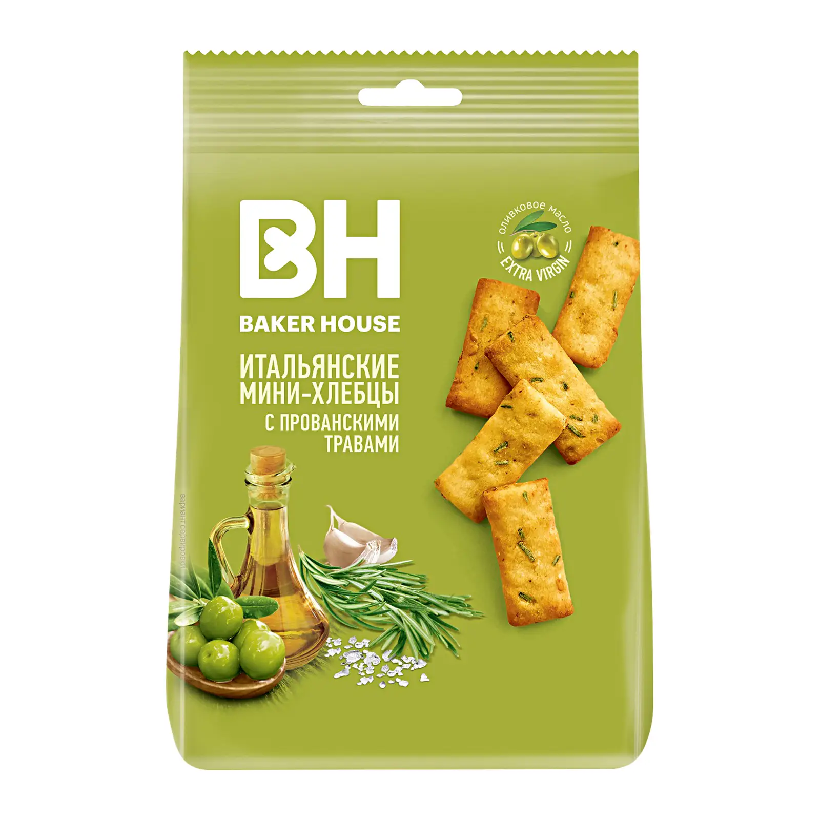 Изображение товара Хлебцы Итальянские с прованскими травами 110г от Baker House