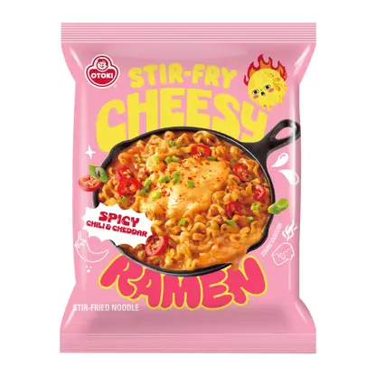 Изображение товара Лапша быстрого приготовления Ottogi Чиз Рамен Чеддер острый 120г