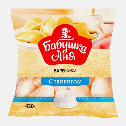Вареники Бабушка Аня с творогом 430г