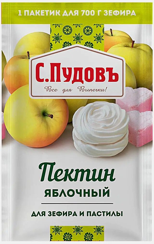 Пектин яблочный С.Пудовъ для зефира и пастилы 10г