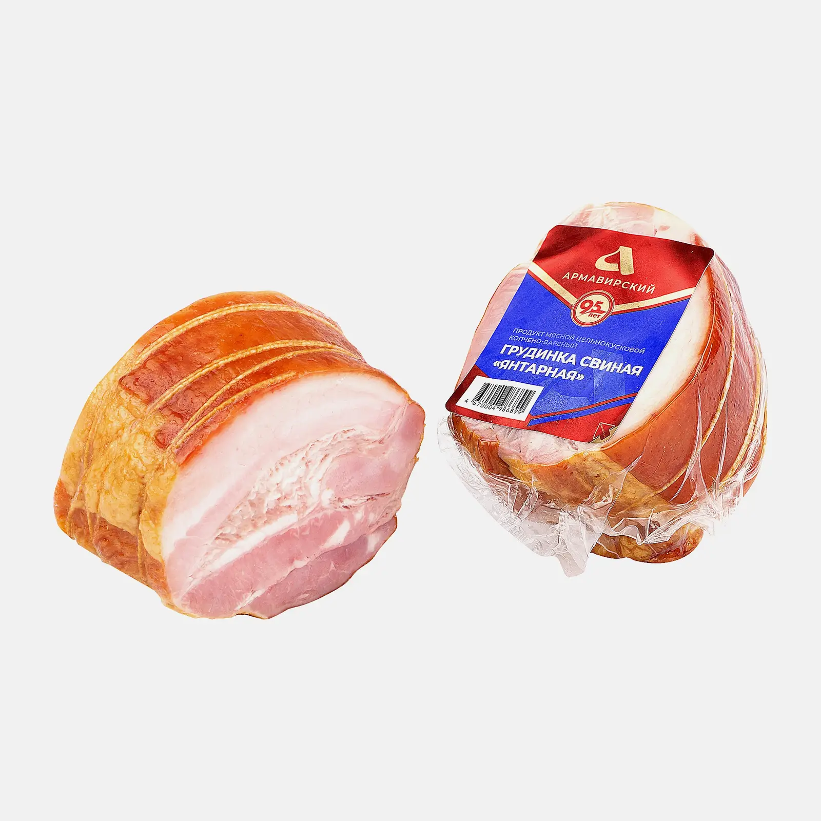 Грудинка Армавирский МК Янтарная варено-копченая весовая