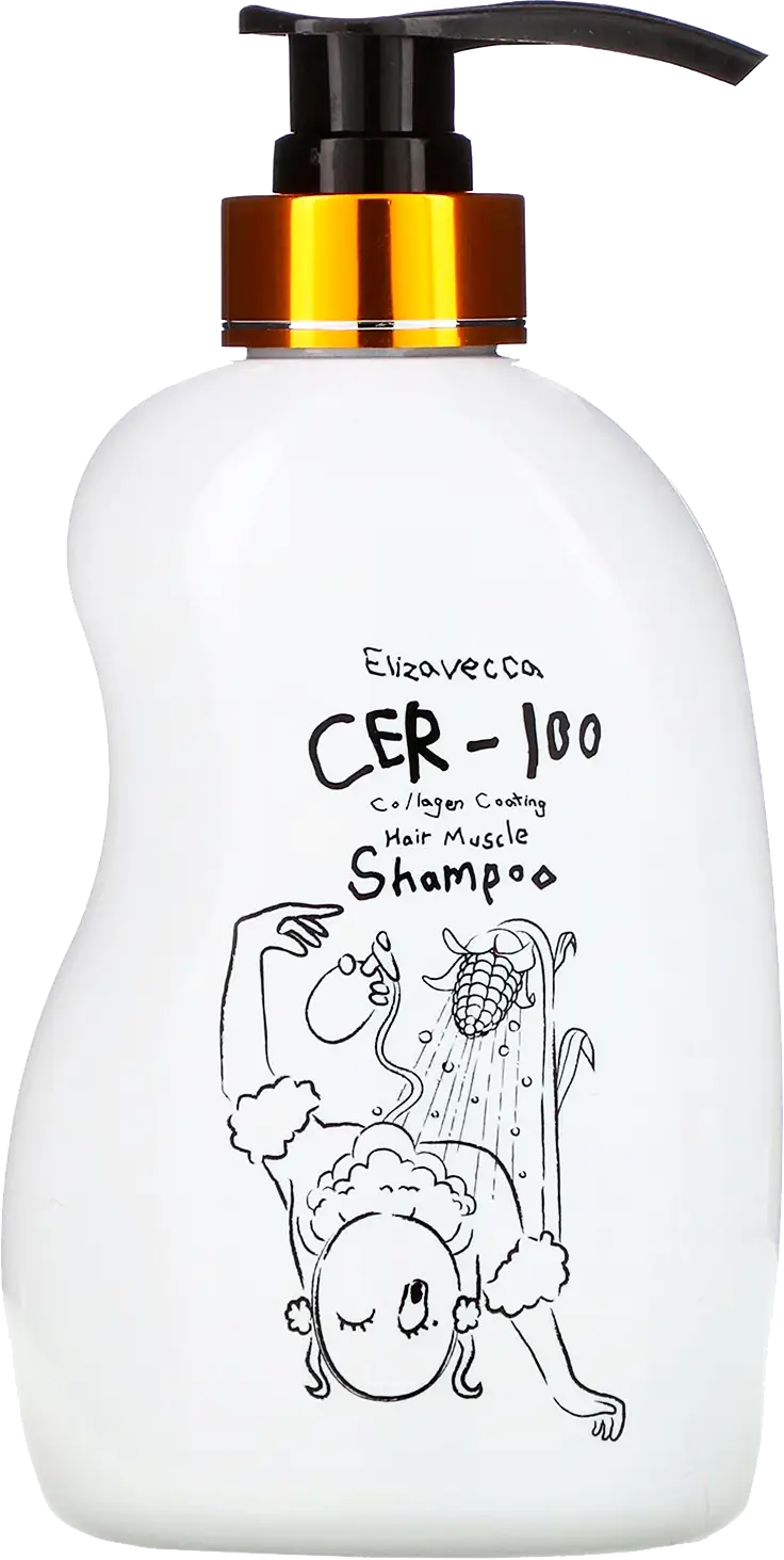 Шампунь для волос Elizavecca Cer-100 Collagen Coating Hair Muscle Shampoo Восстановление с коллагеном 500мл