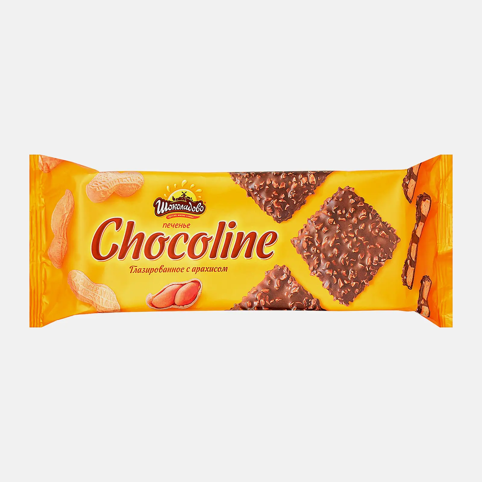 Печенье Chocoline с арахисом Шоколадово 200г