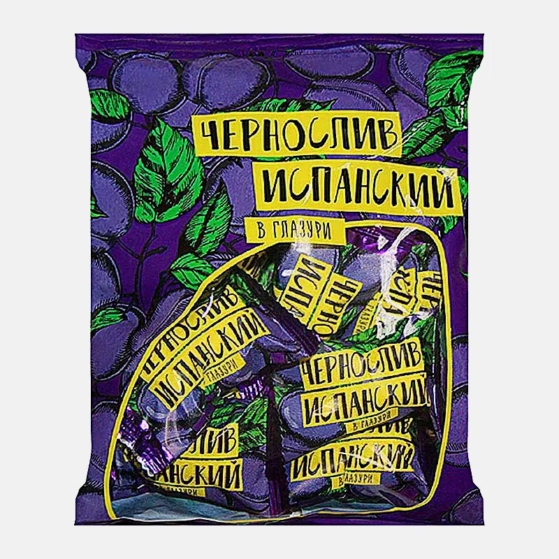 Изображение товара Конфеты Новгородская КФ Чернослив Испанский в глазури 200г натуральный сладкий десерт