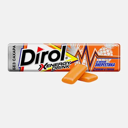 Жевательная резинка со вкусом энергетика Dirol 13.6г