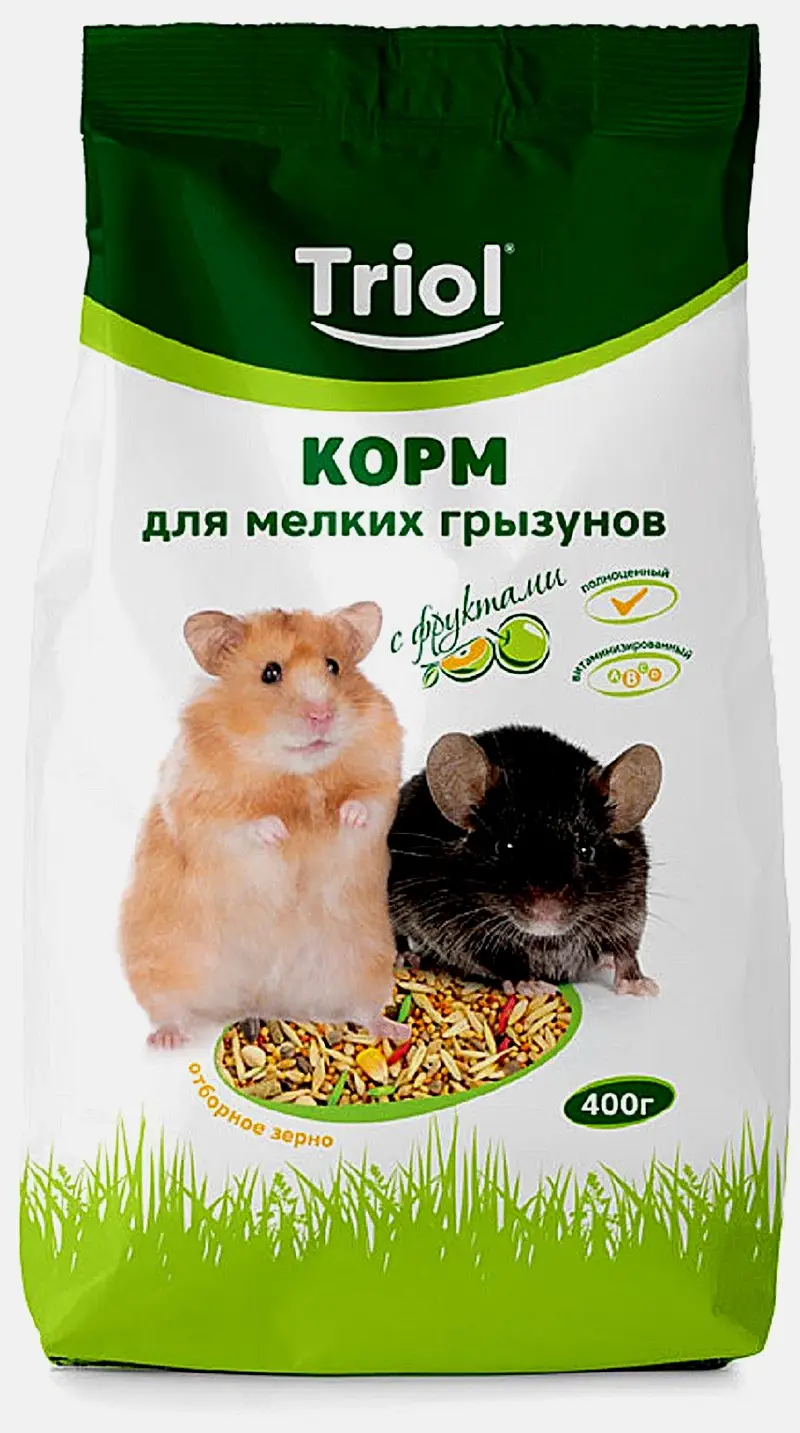Корм для мелких грызунов с фруктами Triol 400г