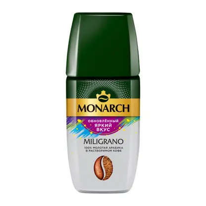 Изображение товара Кофе молотый в растворимом Monarch Miligrano натуральный сублимированный 160г