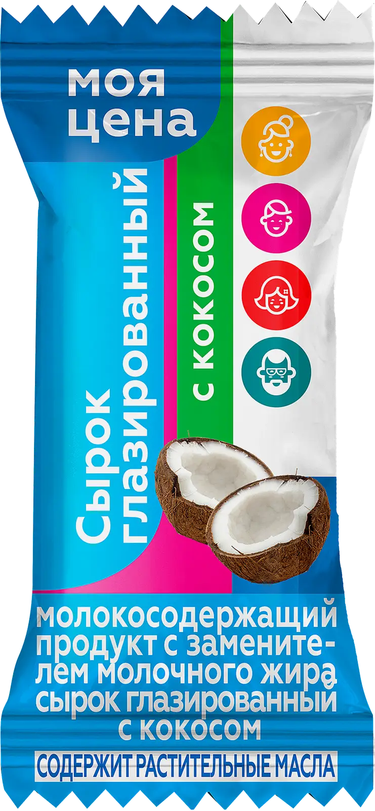 Изображение товара Сырок Моя цена с кокосом глазированный с ЗМЖ 38г