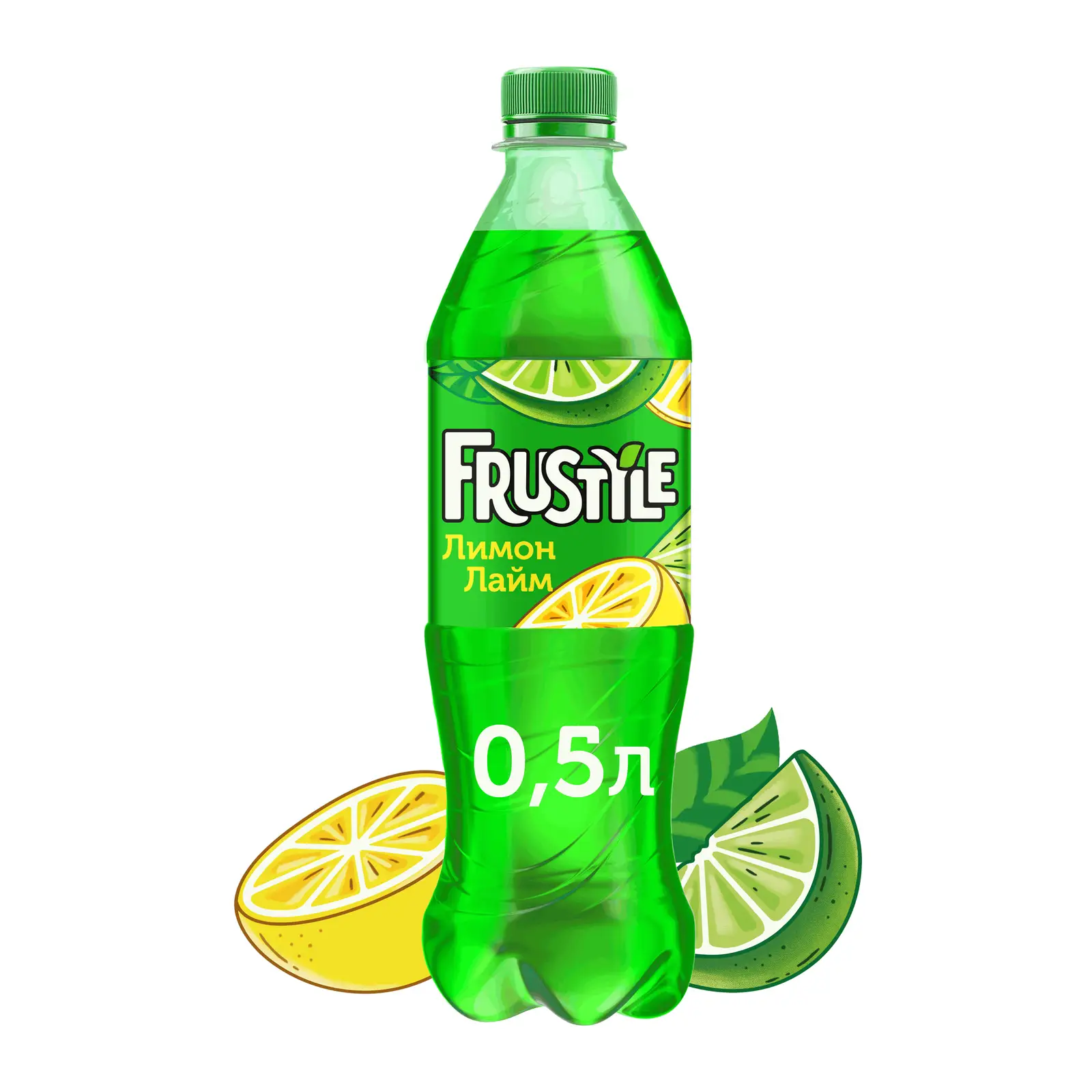 Изображение товара Газированный напиток Frustyle Лимон лайм 500 мл освежающий цитрусовый вкус