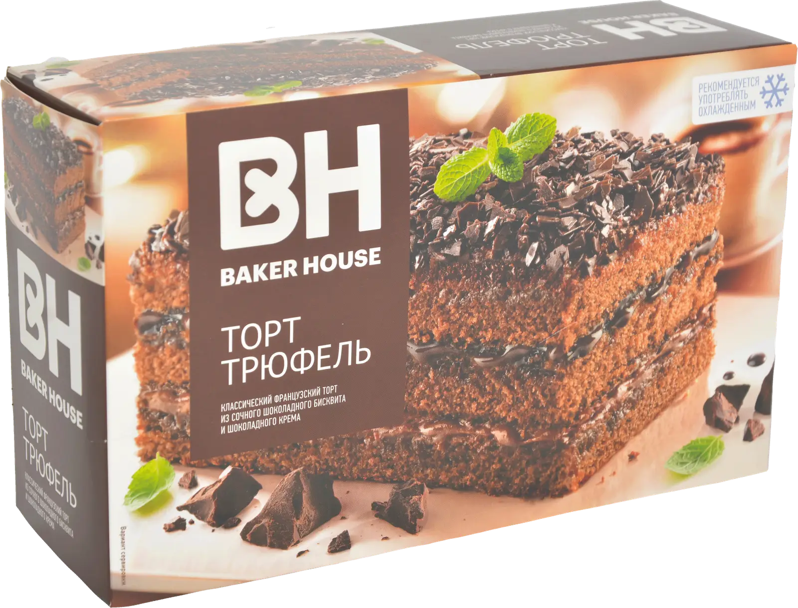 Торт Baker House Трюфель шоколадный 350г — в каталоге на сайте сети Магнит  | Краснодар