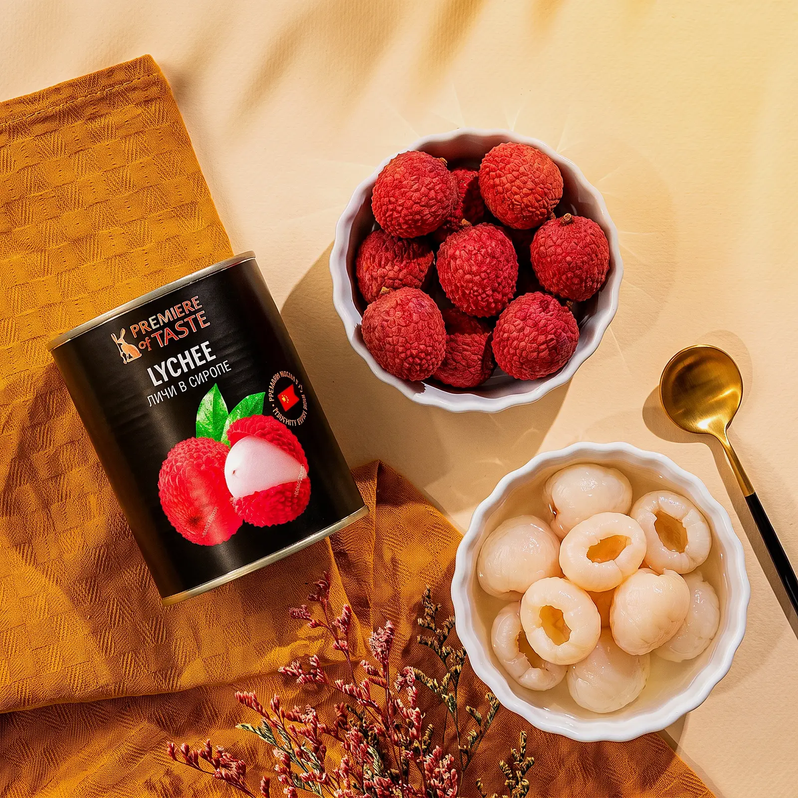 Личи консервированные в сиропе Premiere of Taste 580г